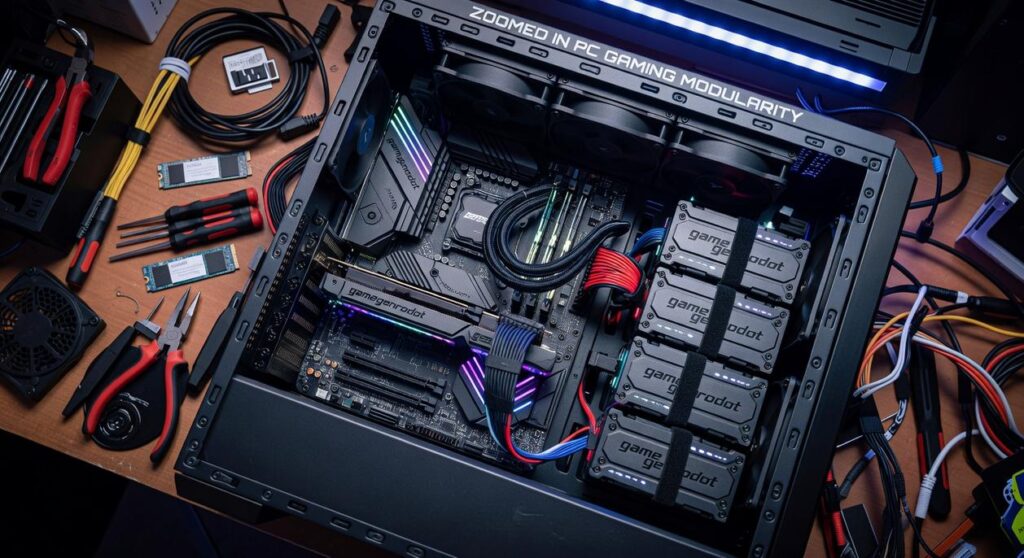 game genrodot zoomed in pc gaming modularity