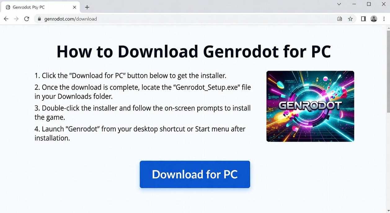How to Download Genrodot Game for Pc
