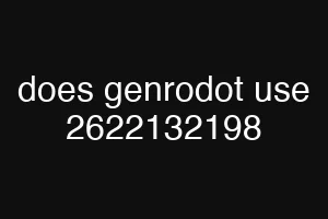 does genrodot use 2622132198