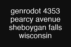 genrodot 4353 pearcy avenue sheboygan falls wisconsin