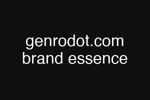 genrodot.com brand essence